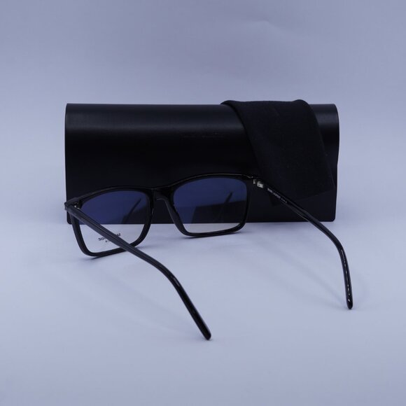 Saint Laurent SL296 001 Rectangle Eyeglasses 55mm - Black - Picture 9 of 10